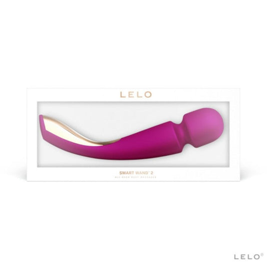 Caja original del vibrador Lelo Smart Wand 2 burdeos