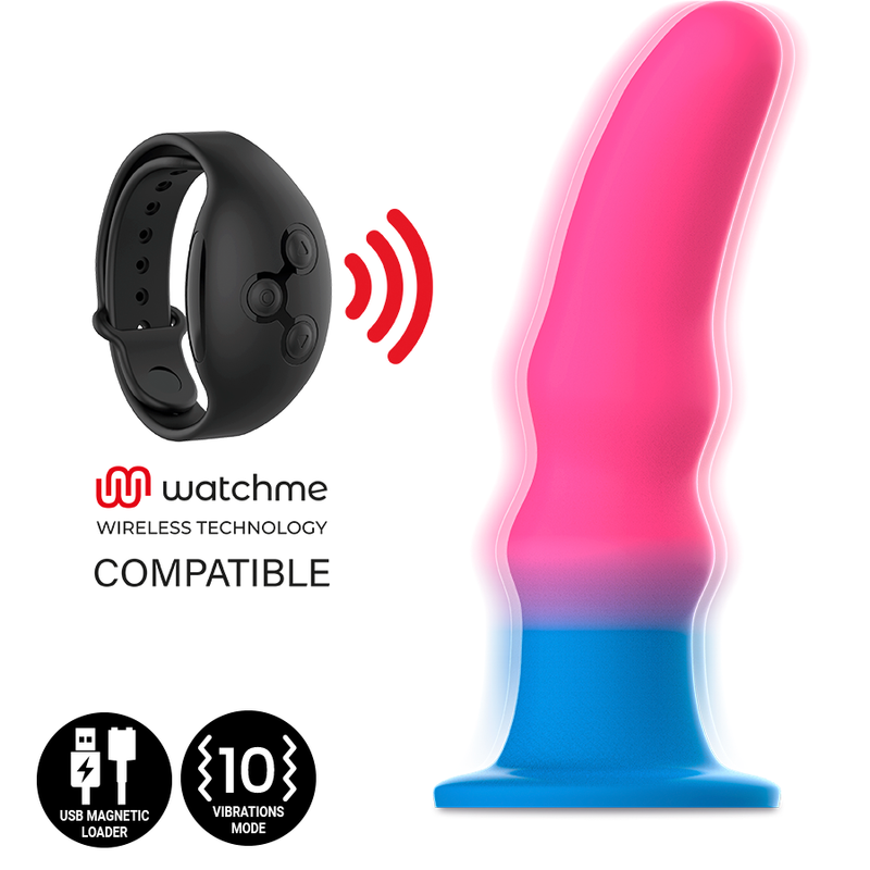 Consolador vibrador anal Kuno Utopia compatible con control remoto Watchme