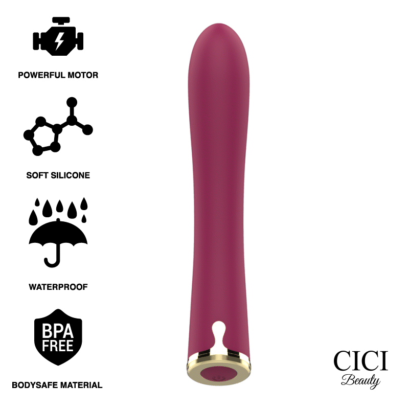 CICI BEAUTY - PREMIUM PUSH BULLET EN SILICONE White Smoke