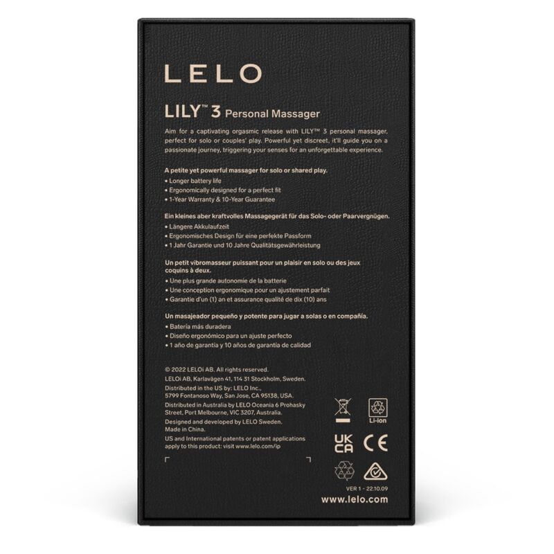 Lelo lily 3 Dark Slate Gray Verde,Lila,Morado