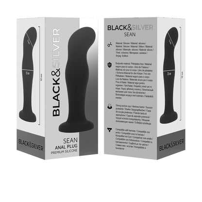 BLACK&SILVER - SEAN PLUG ANAL PREMIUM SILICONE NOIR - Naturel Ethique