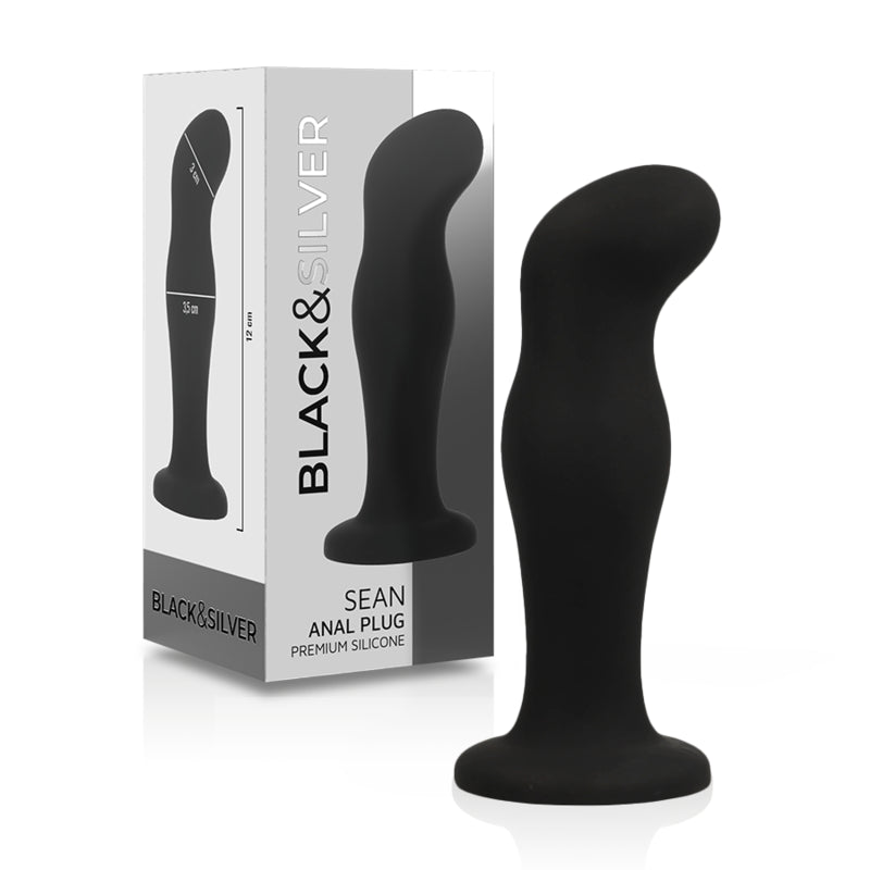 BLACK&SILVER - SEAN PLUG ANAL PREMIUM SILICONE NOIR - Naturel Ethique