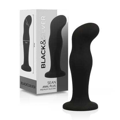 BLACK&SILVER - SEAN PLUG ANAL PREMIUM SILICONE NOIR - Naturel Ethique