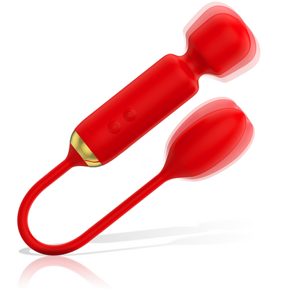 MIA - BAGUETTE DOUBLE PLAISIR TOSCANA + OEUF VIBRANT White Smoke