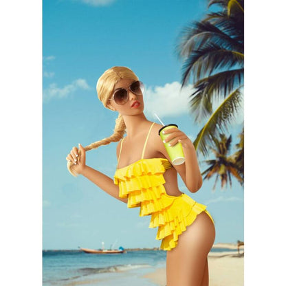 Muñeca sexual realista - Jessica 160 cm Medium Turquoise