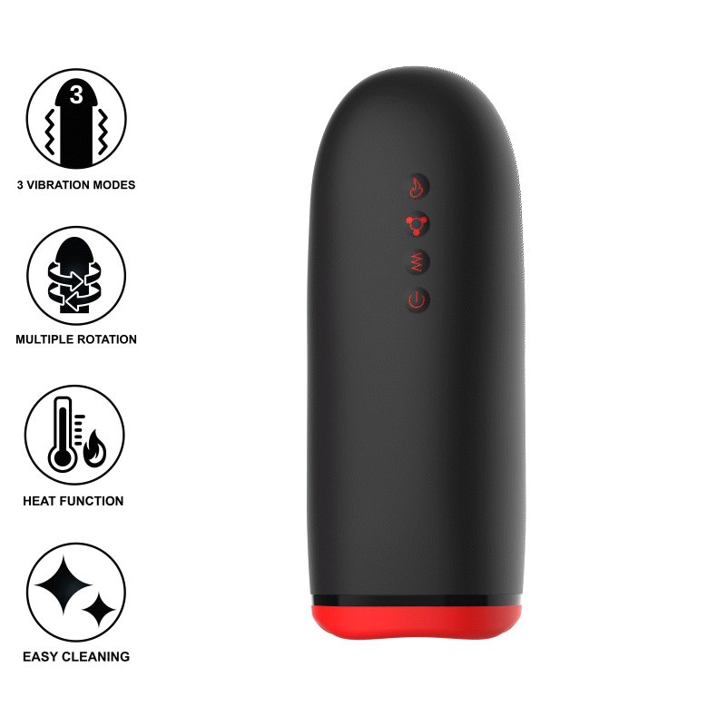 JAMYJOB - MASTURBATEUR CHAUFFANT ET ROTATION SPIN-X - Naturel Ethique