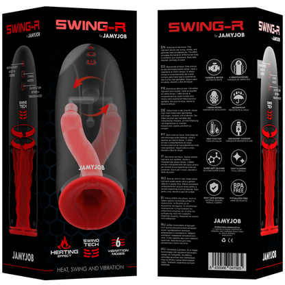 JAMYJOB - MASTURBATEUR  EFFET CHAUFFANT SWING-R, SWING TECH ET VIBRATION - Naturel Ethique