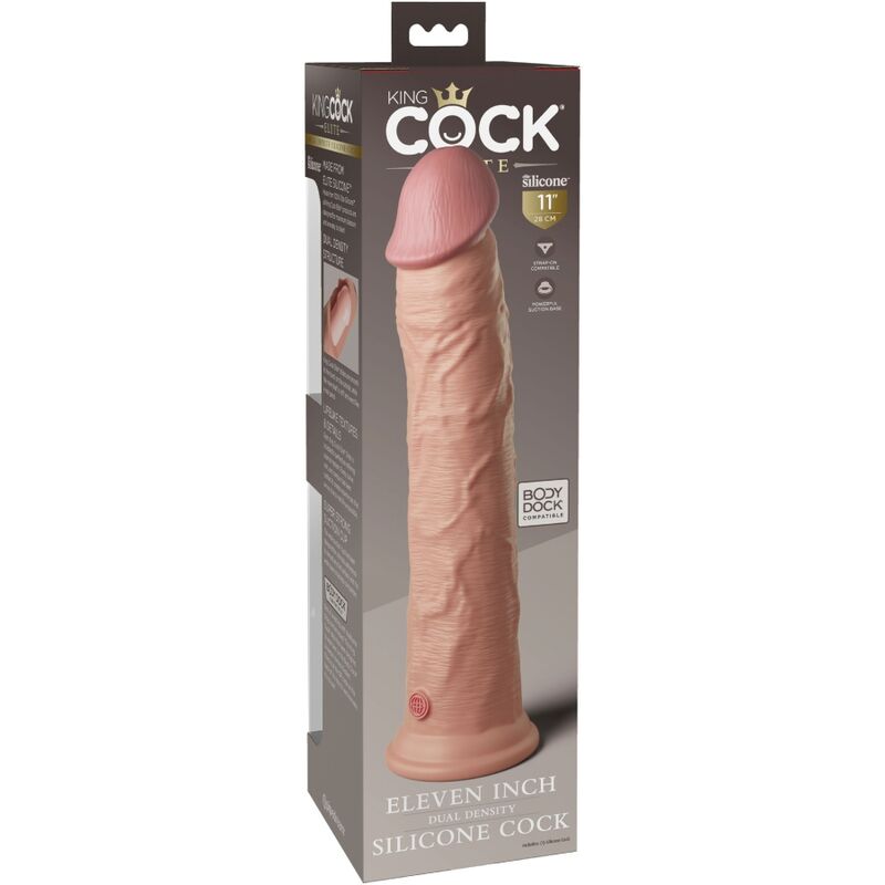 KING COCK - ELITE GODE RÉALISTE EN SILICONE 28 CM - Naturel Ethique