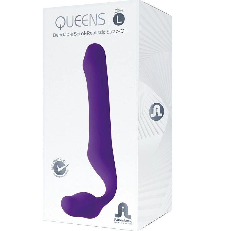 ADRIEN LASTIC - QUEENS STRAP-ON SOUPLE VIOLET TAILLE L - Naturel Ethique