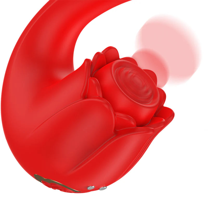 MIA - SELENA STIMULATEUR VIBRANT + TAPPING ROUGE White Smoke