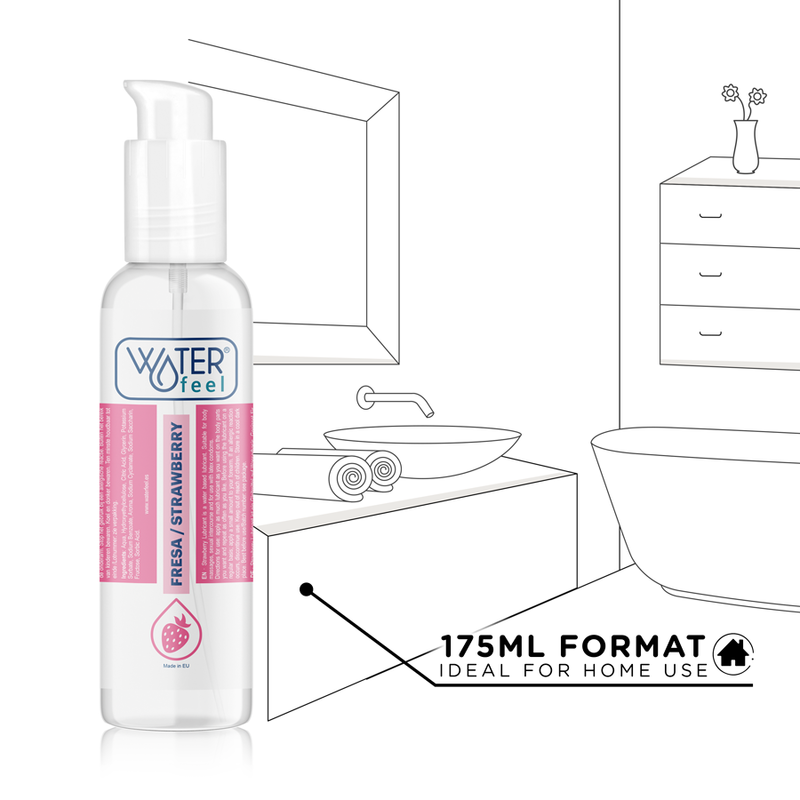 WATERFEEL - LUBRIFIANT À BASE D'EAU DE FRAISE 175 ML - Naturel Ethique