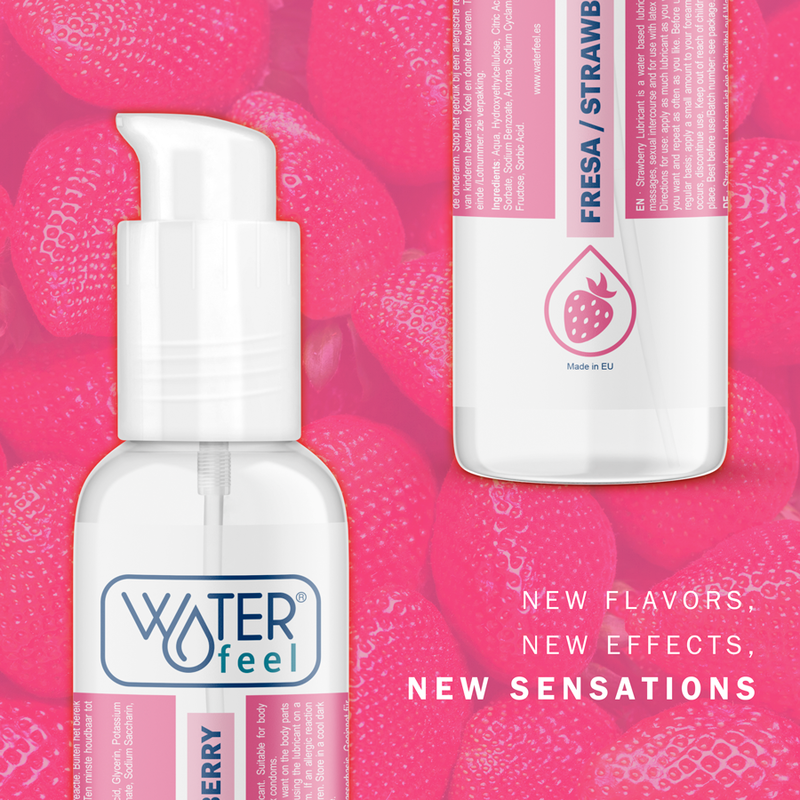 WATERFEEL - LUBRIFIANT À BASE D'EAU DE FRAISE 175 ML - Naturel Ethique