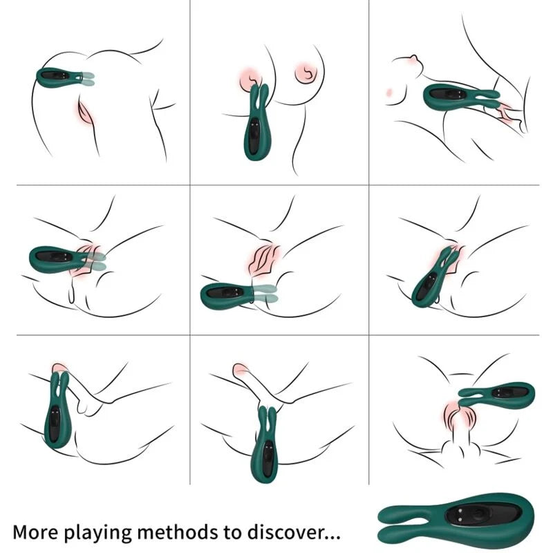 ARMONY - STIMULATEUR & VIBRATEUR LAPIN VERT White Smoke