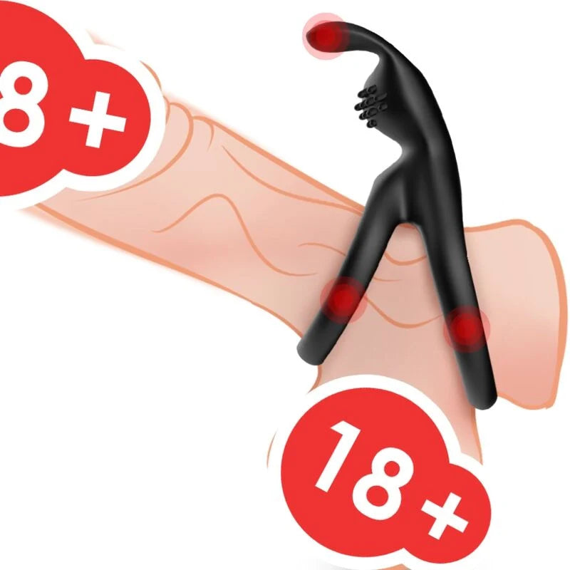 ARMONY - BAGUE DOUBLE LAPIN TENSY NOIR White Smoke Noir,Lumineux