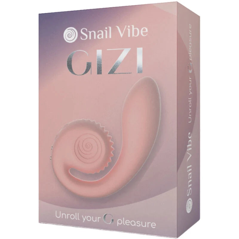 SNAIL VIBE - GIZI DUAL STIMULATEUR ROSE Dark Gray Rosa nude,Morado,Turquesa