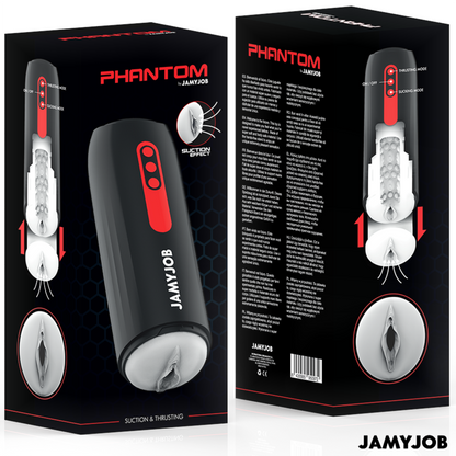 JAMYJOB - PHANTOM MASTURBADOR VAGINA AUTOMÁTICO 5 MODOS Black