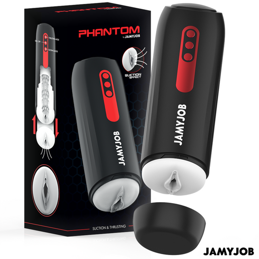 JAMYJOB - PHANTOM MASTURBADOR VAGINA AUTOMÁTICO 5 MODOS White Smoke