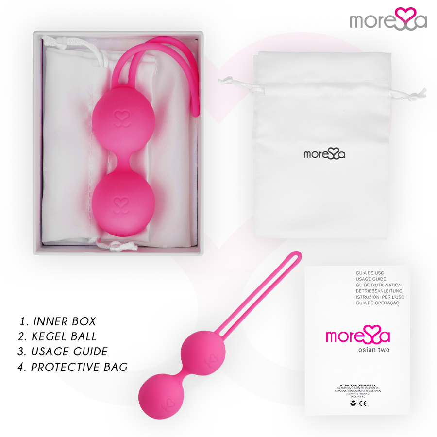 MORESSA - OSIAN DEUX SILICONE PREMIUM ROSE White Smoke Fucsia,Azul