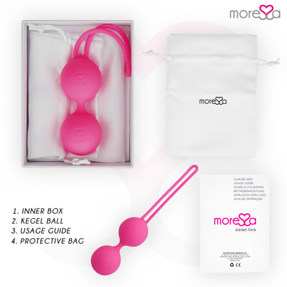 MORESSA - OSIAN DEUX SILICONE PREMIUM ROSE White Smoke Fucsia,Azul