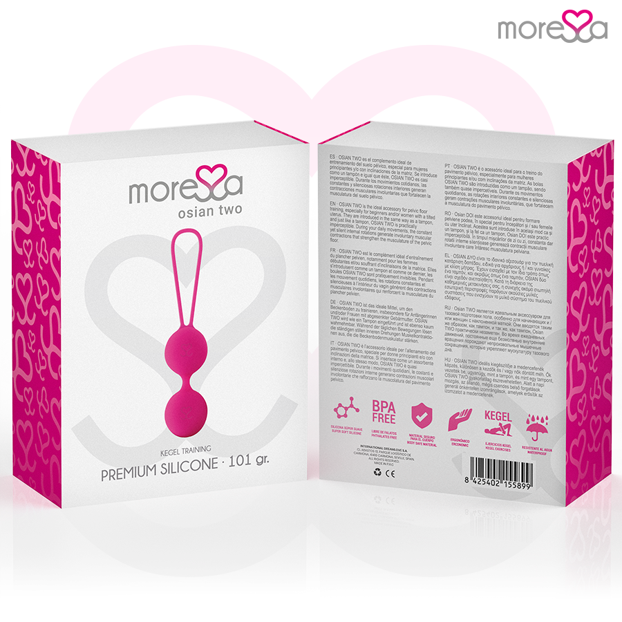 MORESSA - OSIAN DEUX SILICONE PREMIUM ROSE White Smoke Fucsia,Azul