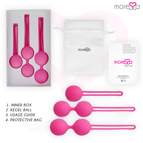 MORESSA - OSIAN SET PREMIUM SILICONE ROSE (Osian One - 51 g | Osian Two - 101 g | Osian Three 85 g) White Smoke Fucsia,Violeta,Azul