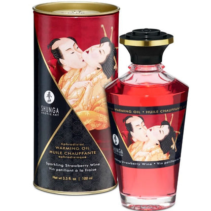 SHUNGA - HUILE DE MASSAGE EFFET CHALEUR SAVEUR INTENSE DE CERISE 100 ML White Smoke Fraise
