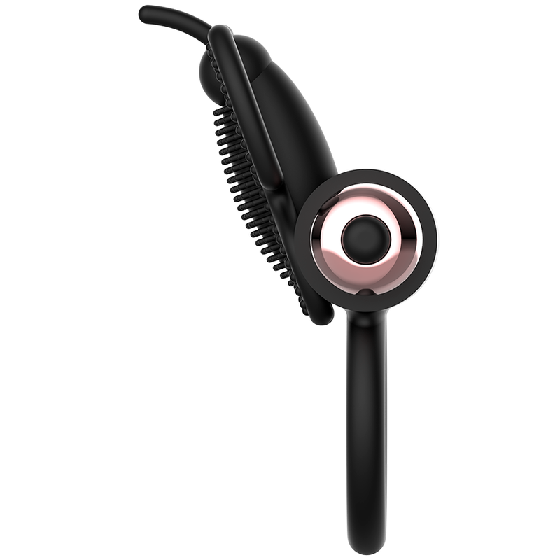 COQUETTE CHIC DESIRE - COCKRING PAPILLON AVEC VIBRATEUR NOIR/ OR - Naturel Ethique