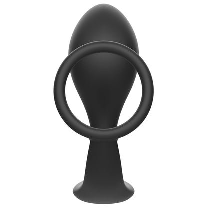 ADDICTED TOYS - PLUG ANAL AVEC ANNEAU EN SILICONE NOIR - Naturel Ethique